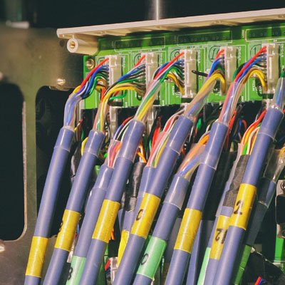 Multiple cables at a hub