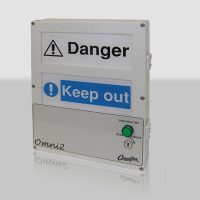Omni2 Door Warning Sign